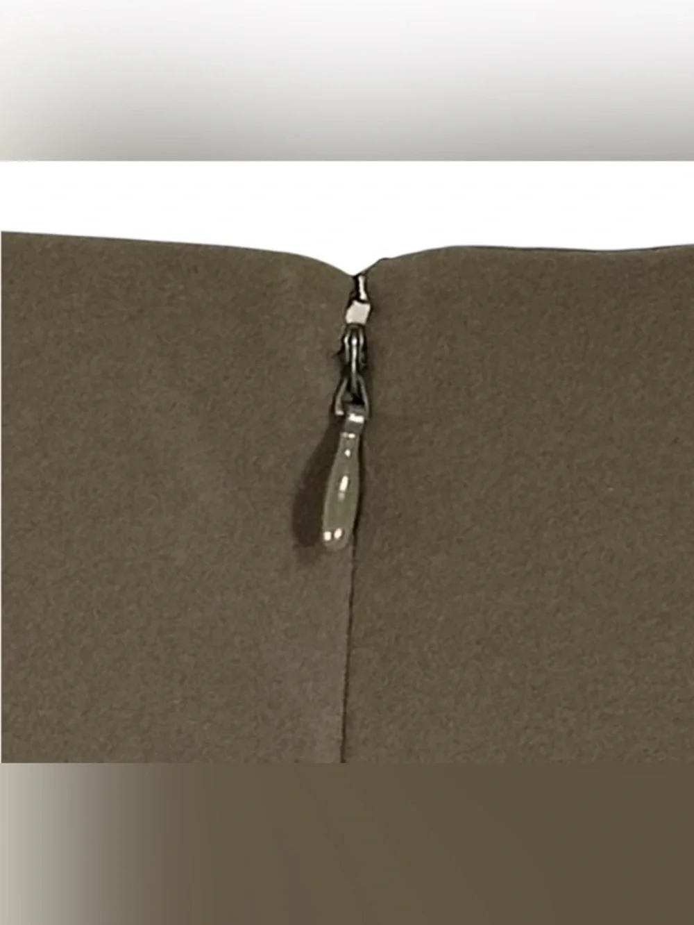 NEW Olive Green Cropped Belted Jumpsuit Sz 8 - Picture 10 of 13